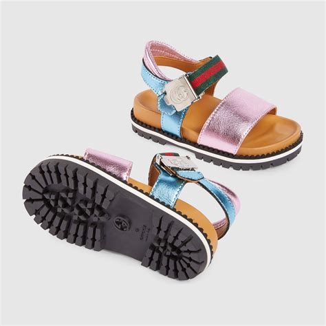 baby colorfil gucci sandals|Designer Toddler Sandals .